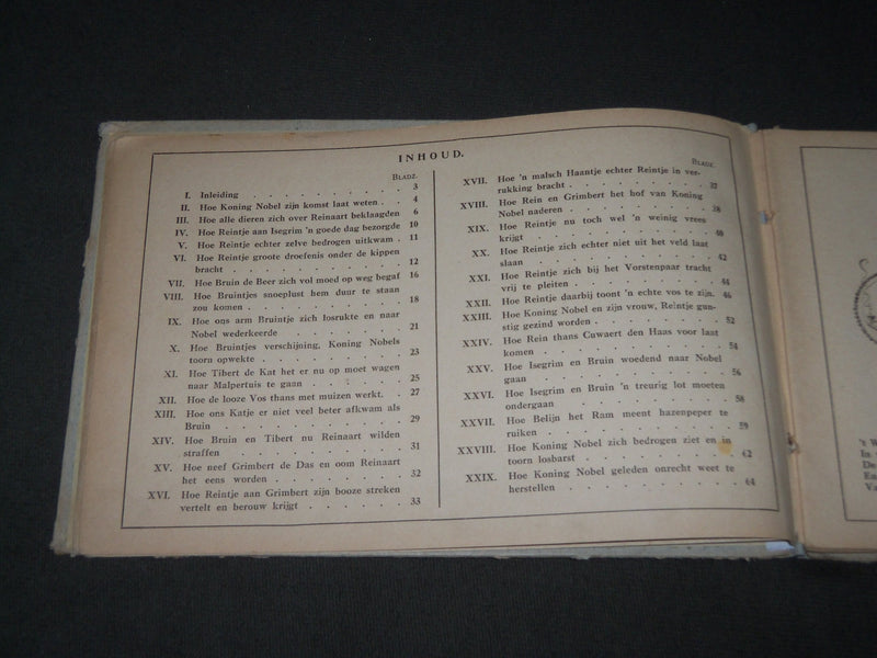 REINAART DE VOS VOOR KINDEREN BEWERKT BY P. A. E. OOSTERHOFF - DUTCH - KD 4783