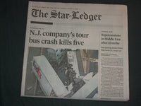 2020 JANUARY 6 THE STAR-LEDGER NEWSPAPER- NJ COMPANY'S TOUR BUS CRASH KILLS FIVE