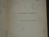 1853 MAY 24 REV. JAMES WALKER HARVARD PRESIDENT INAUGURATION ADDRESS - J 4382