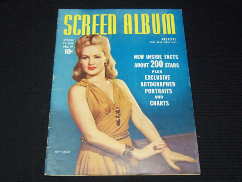 1942 SPRING NO. 19 SCREEN ALBUM MAGAZINE - BETTY GRABLE COVER - E 14630