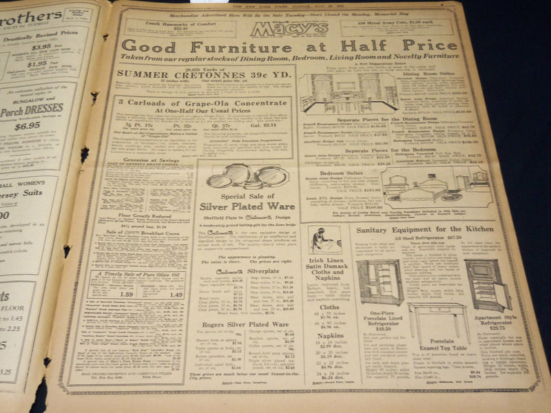 1921 MAY 29 NEW YORK TIMES NEWSPAPER- BOUCK WHITE SUED BY FRENCH BRIDE - NT 7854