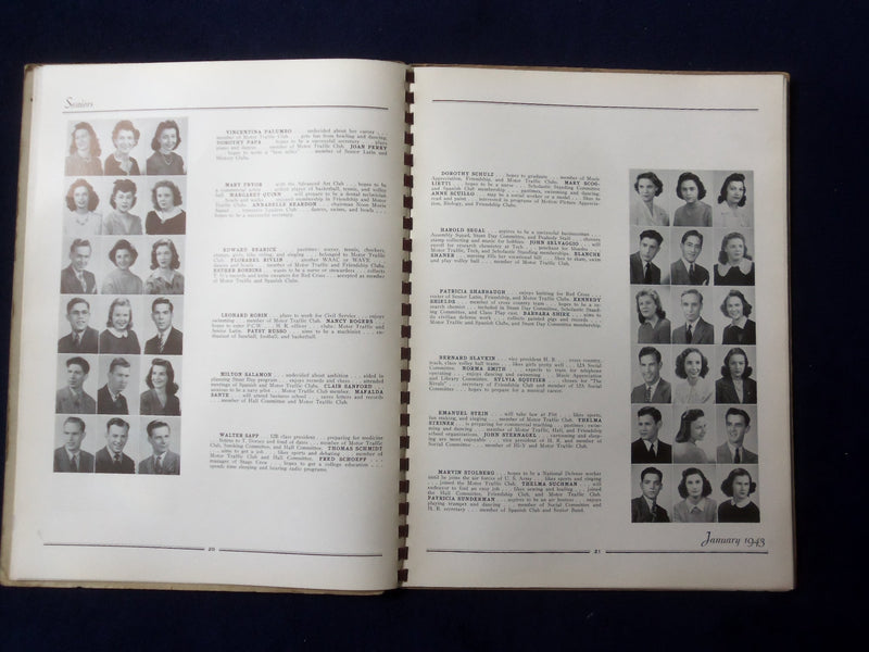 1943 THE PEABODY - PEABODY HIGH SCHOOL YEARBOOK - PITTSBURGH, PA - YB 3029