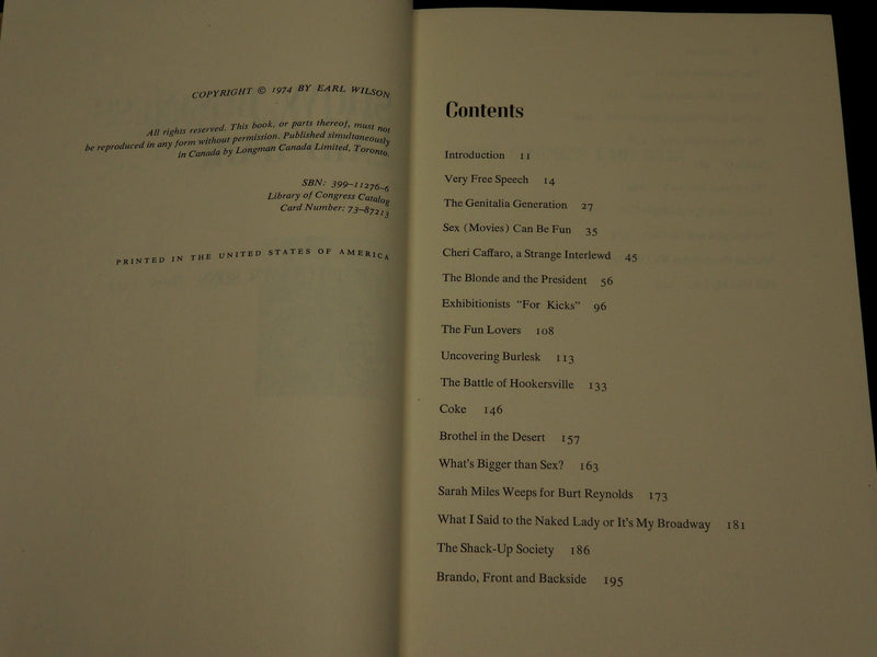 1974 SHOW BUSINESS LAID BARE HARDCOVER BOOK INSCRIBED BY EARL WILSON - D 455