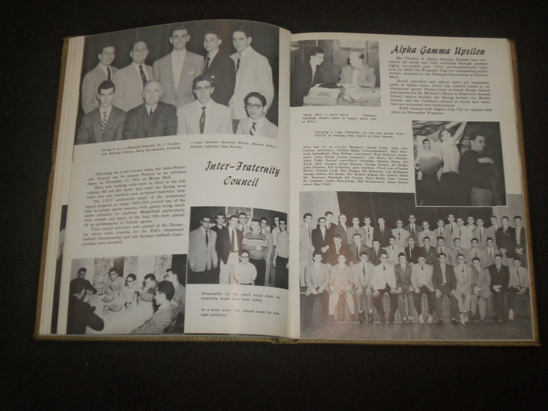 1954 THE SHADOW RIDER COLLEGE YEARBOOK - TRENTON, NEW JERSEY - YB 2089
