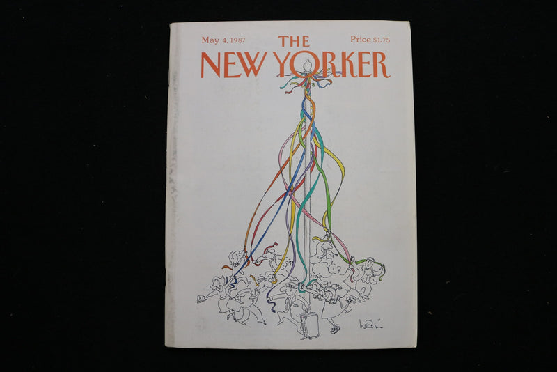 1987 MAY 4 NEW YORKER MAGAZINE - GREAT ILLUSTRATED COVER - NY 3281