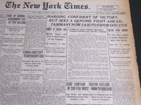 1920 JUNE 15 NEW YORK TIMES - HARDING CONFIDENT OF VICTORY - NT 6945