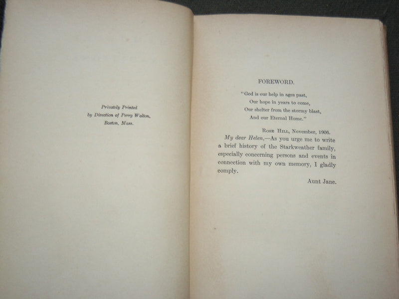 1909 MEMORIES AND TRADITIONS HARDCOVER BOOK BY JANE S. BALDWIN - KD 6209