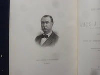 1903 AMOS J. CUMMINGS MEMORIAL ADDRESSES HARDCOVER BOOK - K 201