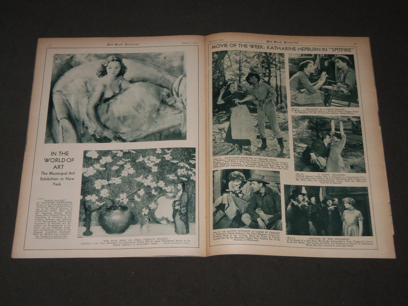 1934 MARCH 3 MID-WEEK PICTORIAL MAGAZINE SECTION - HEATHER ANGEL - J 3221