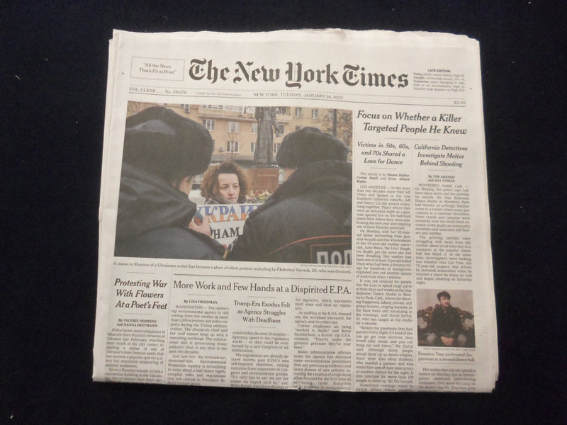 2023 JAN 24 NEW YORK TIMES - FOCUS ON WHETHER A KILLER TARGETED PEOPLE HE KNEW
