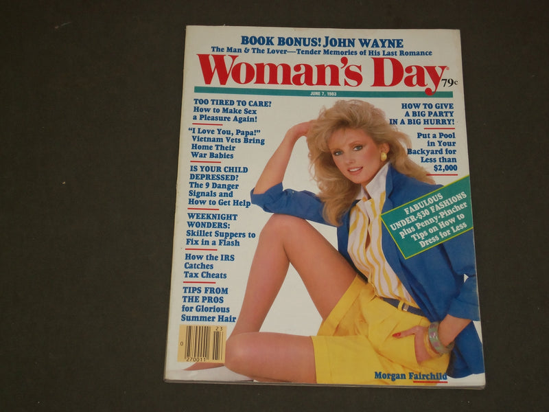 1983 JUNE 7 WOMAN'S DAY MAGAZINE - MORGAN FAIRCHILD COVER - B 3830