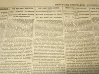 1875 APRIL 1 NEW YORK SPECTATOR NEWSPAPER - EAST RIVER BRIDGE - NP 8962