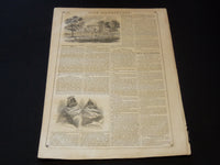 1857 OCTOBER 10 LIFE ILLUSTRATED NEWSPAPER - BIRD NOTES - NP 5915
