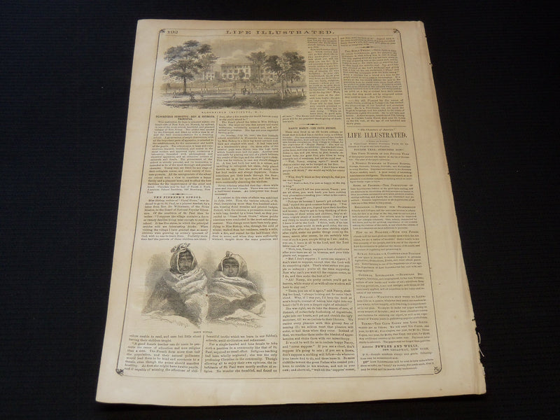1857 OCTOBER 10 LIFE ILLUSTRATED NEWSPAPER - BIRD NOTES - NP 5915