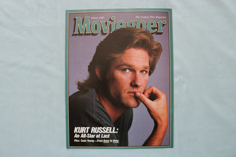 1985 MARCH MOVIEGOER MAGAZINE - KURT RUSSELL COVER - E 19829