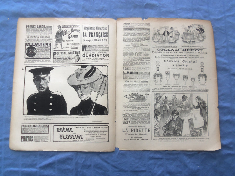 1901 JUNE 29 LE SOURIRE MAGAZINE - ILLUSTRATED COMEDY - FRENCH TEXT - SP 4864Q