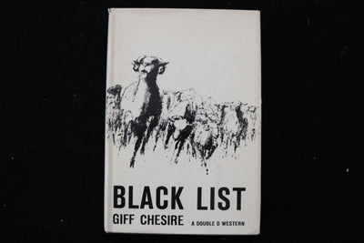 1962 BLACK LIST HARDCOVER BOOK BY GIFF CHESIRE - KD 9815