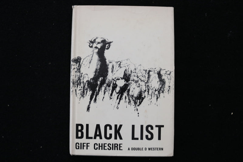 1962 BLACK LIST HARDCOVER BOOK BY GIFF CHESIRE - KD 9815