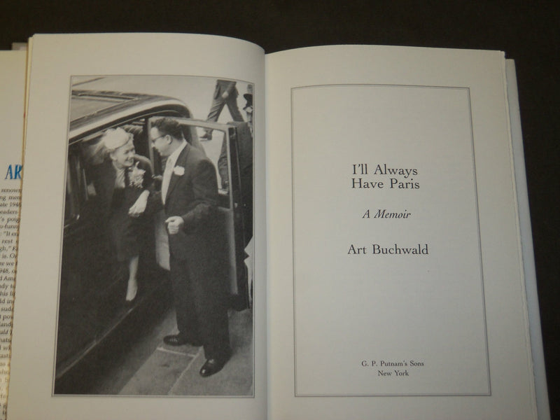 1996 I'LL ALWAYS HAVE PARIS BOOK SIGNED BY ART BUCHWALD - KD 5351