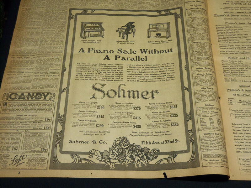 1915 JANUARY 10 NEW YORK TIMES - WILSON'S HAT IN RING - NT 7820