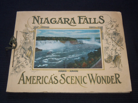 1900'S NATIONAL FALLS AMERICA'S SCENIC WONDER BOOK - COLOR VIEWS - J 7296