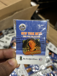 2005 NEW YORK METS BRADEN LOOPER #40 COLLECTIBLE PIN HUGE LOT OVER 500+ - MLB