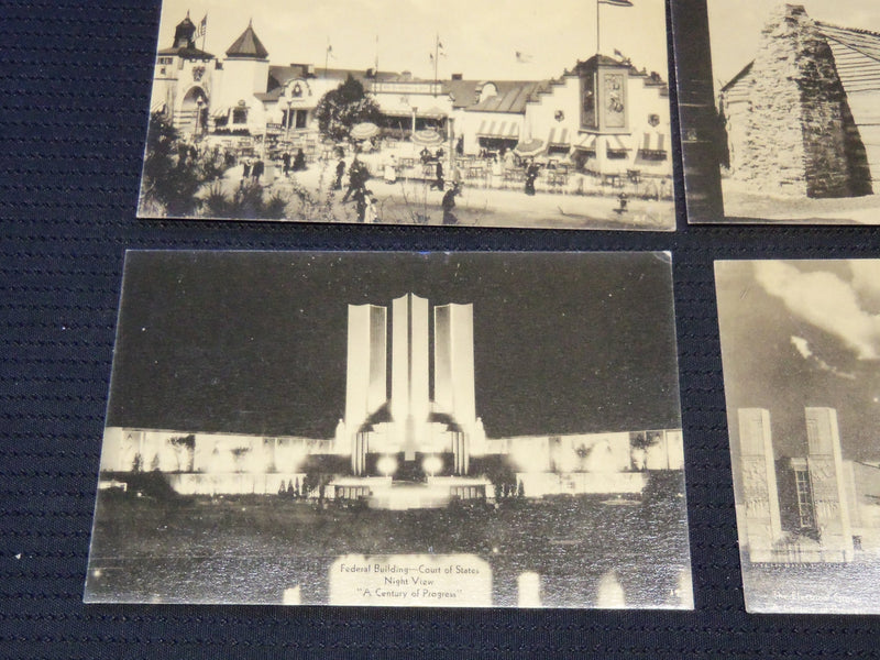 1833 A CENTURY OF PROGRESS 1933 POSTCARDS LOT OF 13 - CHICAGO, ILLINOIS - J 8025