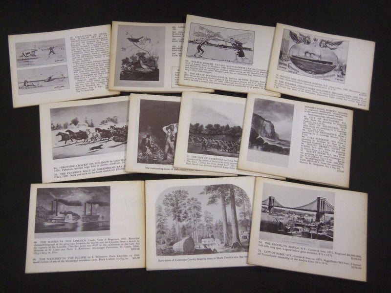 1966-1975 THE PRINT COLLECTOR - KENNETH NEBENZAL SALES CATALOG LOT OF 11- O 1824