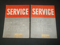1946-1957 SERVICE - TELEVISION-RADIO MAGAZINE - LOT OF 5 - O 212J