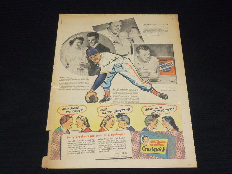 1948 VERN STEPHENS WHEATIES COLOR COMICS AD - BASEBALL - NP 1847G