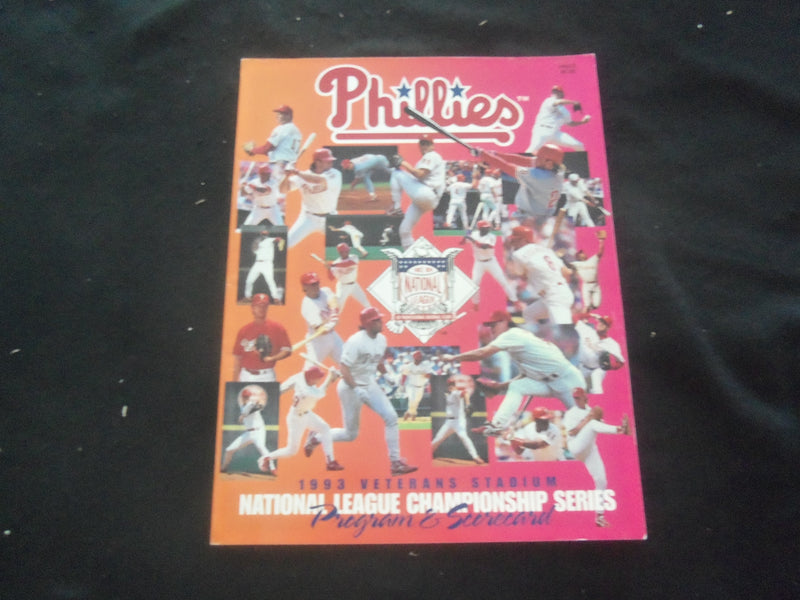 1993 PHILADELPHIA PHILLIES ATLANTA BRAVES NL CHAMPIONSHIP SERIES PROGRAM-B 4443Q