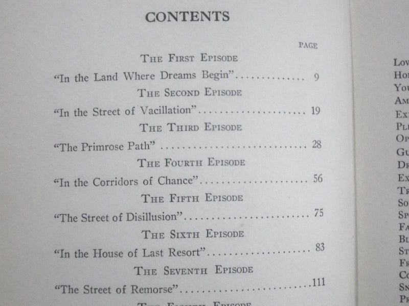 EXPERIENCE A MORALITY PLAY OF TODAY BOOK BY GEORGE V. HOBART - ACTING - KD 2331