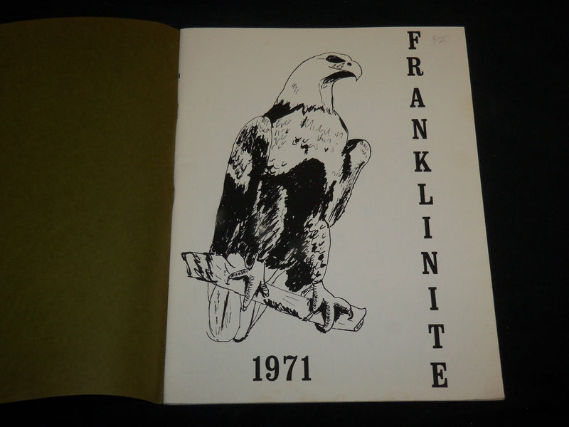 1971 FRANKLINITE THE FRANKLIN SCHOOL YEARBOOK - SOFTCOVER - J 6653