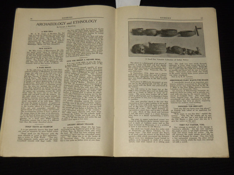 1918-1919 MID-WINTER HOBBIES MAGAZINE - 5TH AVE FACADE - VOL 1 NO. 3/4- SP 4863B