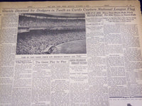 1934 OCTOBER 1 NEW YORK TIMES - CARDS ROUT REDS AND WIN PENNANT - NT 1678