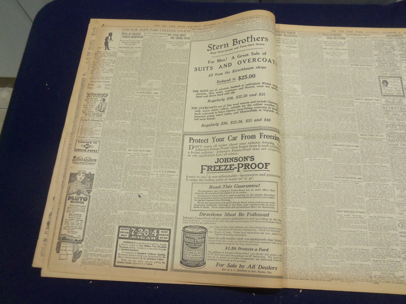 1918 DECEMBER 28 NEW YORK TIMES - WILSON AT KING GEORGE'S BANQUET - NT 9173