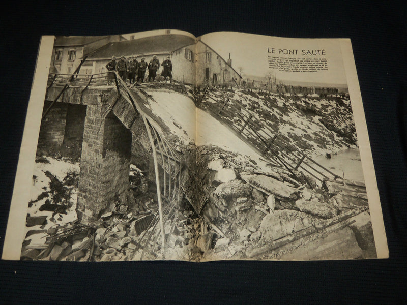 1940 LE MIROIR FRENCH MAGAZINES LOT OF 8 ISSUES - LA GUERRE - NP 2965C