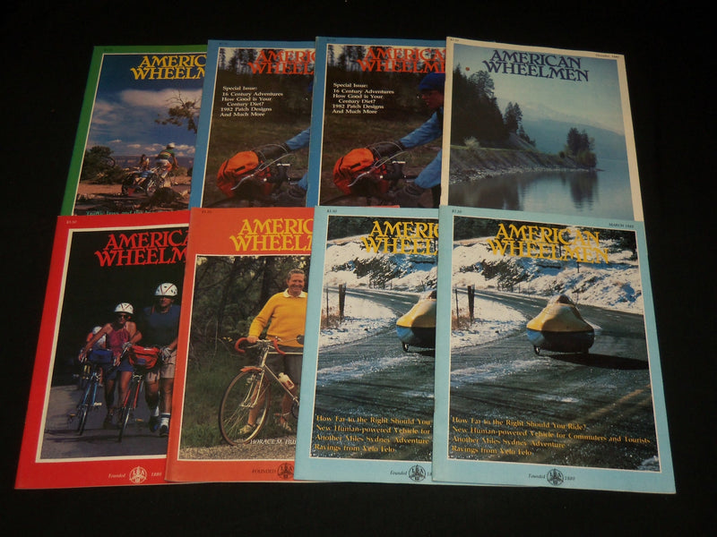 1981-1983 AMERICAN WHEELMAN MAGAZINE LOT OF 81 ISSUES - NICE COVERS - O 3225
