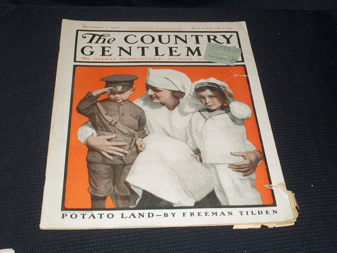 1918 DECEMBER 7 THE COUNTRY GENTLEMAN MAGAZINE ILLUSTRATED COVER ART - E 2870