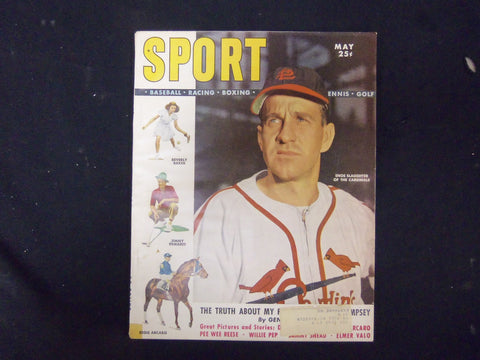 1949 MAY SPORT MAGAZINE - ENOS SLAUGHTER COVER - GREAT PHOTOS - ST 3522