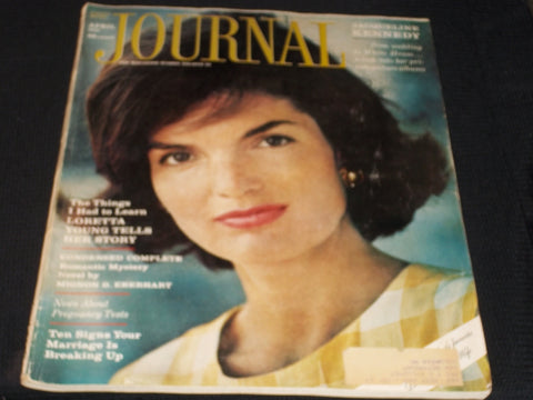 1961 APRIL LADIES HOME JOURNAL MAGAZINE - JACKIE KENNEDY FRONT COVER - E 5902