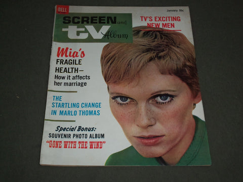 1968 JANUARY SCREEN AND TV ALBUM MAGAZINE - MIA FARROW - SP 2781