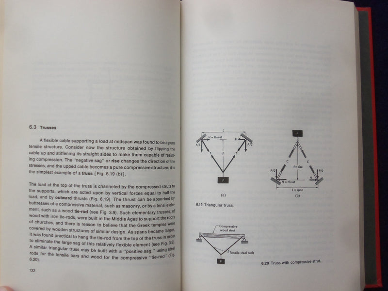 1975 STRUCTURE IN ARCHITECTURE HARDCOVER BOOK BY SALVADORI AND HELLER - KD 8612