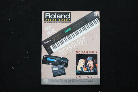1990 ROLAND USERS GROUP MAGAZINE - MCCARTNEY ON TOUR! COVER - E 10521