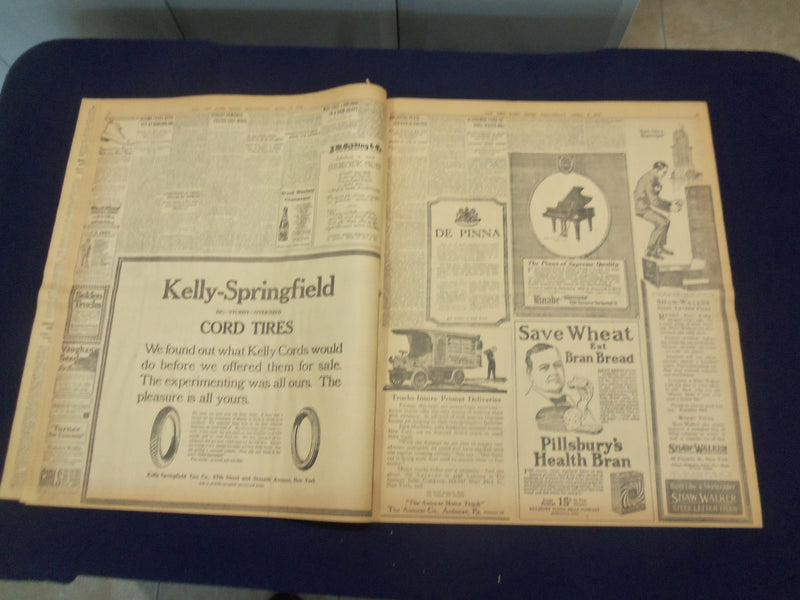 1918 APRIL 3 NEW YORK TIMES - 1,500,000 MORE AMERICANS IN NEW CALL - NT 8200