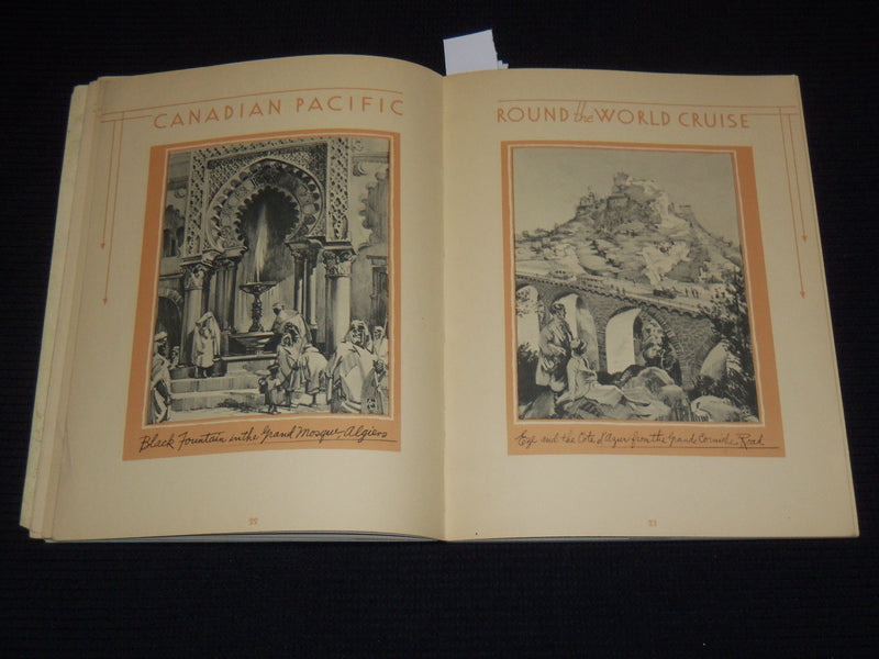 1930-1931 8TH ANNUAL CANADIAN PACIFIC ROUND THE WORLD CRUISE - J 9554