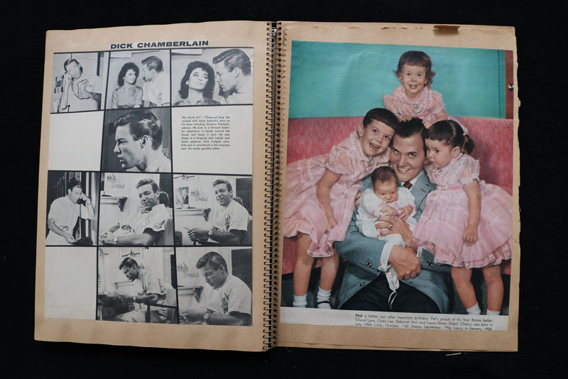 MOVIE STARS SCRAPBOOK-RICHARD CHAMBERLAIN-CONNIE STEVENS-MICHAEL LANDON- E 26435