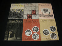 1951 OPERA NEWS MAGAZINE LOT OF 19 DIFFERENT ISSUES - O 2805H