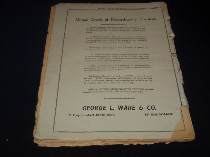 1866-1921 NEWTON JOURNAL NEWSPAPER 55TH ANNIVERSARY NUMBER - MASS - NP 1426A