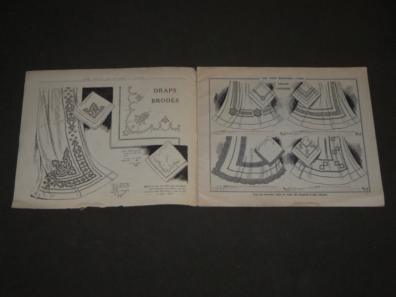 1911 JANUARY 22 AUX TROIS QUARTIERS BLANC FRENCH CATALOGUE - PARIS - FR 1060